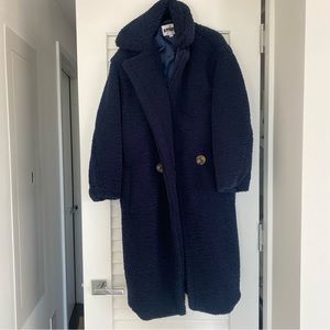 Apparis Daryna faux shearling coat, navy size S